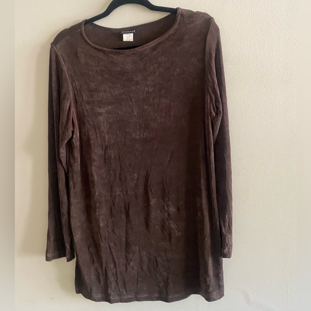 Vintage Citiknits Top Brown Size M Made in USA